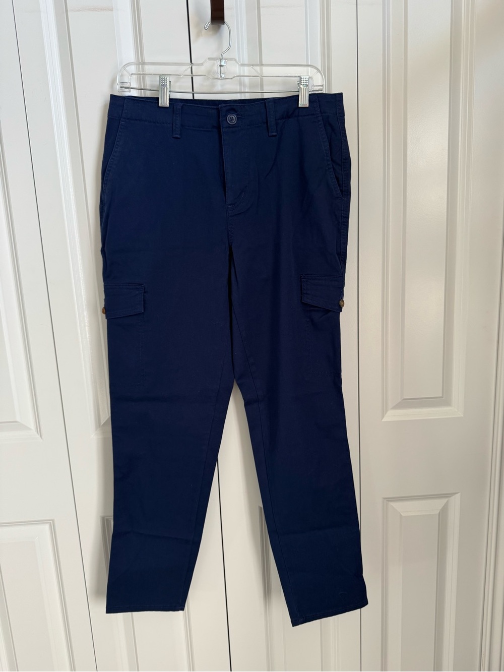 Lands' End NWOT Dark Blue Cargo Pants Size 10 - Picture 2 of 11